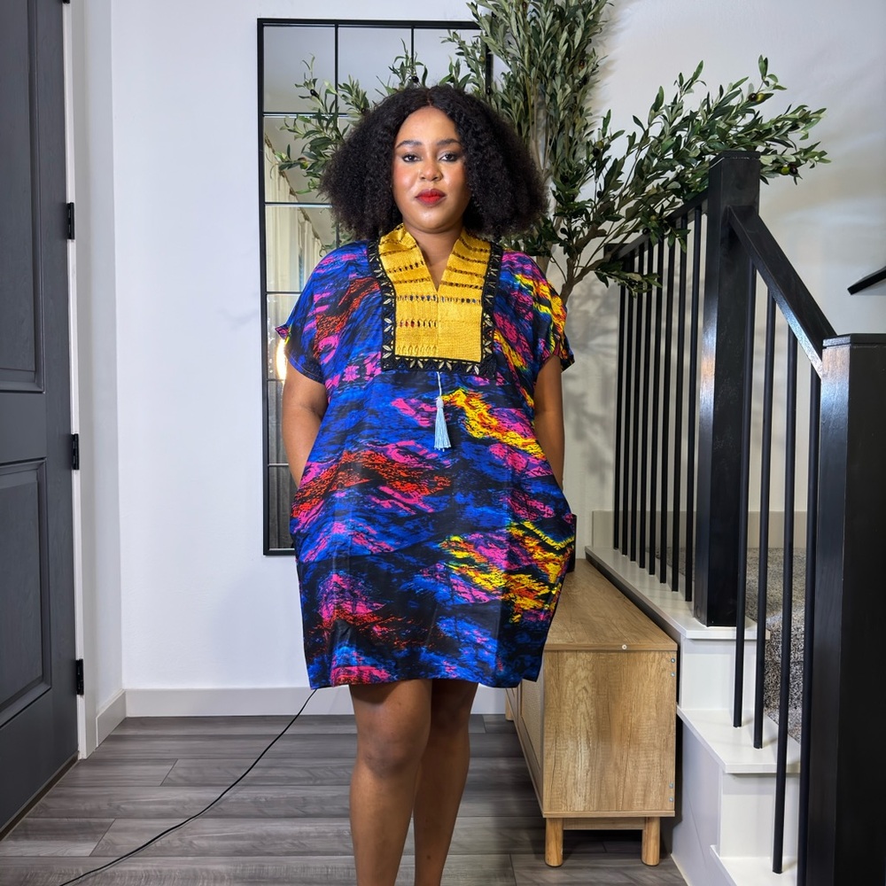 Colorful Abstract Women's Dress